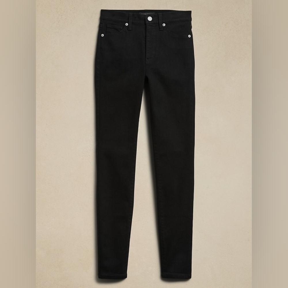 Banana Republic High-Rise Black Skinny Jean